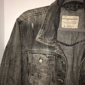 Aeropostale Jackets & Coats - Aeropostale Charcoal Denim Jacket Aeropostale Jackets & Coats - Aeropostale Charcoal Denim Jacket